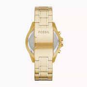  Shop Authentic Fossil Garrett Chronograph Gold Dial Gold Steel Strap Watch for Men - FS5772 - Luxxuri