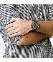  Shop Authentic Fossil Nate Chronograph Grey Dial Brown Leather Strap Watch for Men - JR1424 - Luxxuri