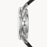  Shop Authentic Fossil Townsman Automatic White Dial Black Leather Strap Watch for Men - ME3104 - Luxxuri