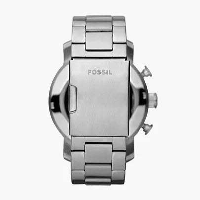  Shop Authentic Fossil Nate Chronograph Black Dial Silver Steel Strap Watch for Men - JR1353 - Luxxuri