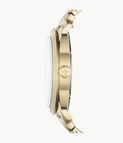  Shop Authentic Fossil Machine Gold Dial Gold Steel Strap Watch for Men - FS5264 - Luxxuri