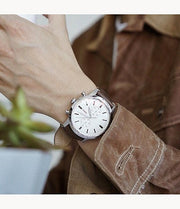 Shop Authentic Fossil Townsman Chronograph White Dial Brown Leather Strap Watch for Men - FS5350 - Luxxuri