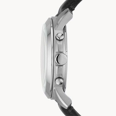  Shop Authentic Fossil Grant Chronograph Black Dial Black Leather Strap Watch for Men - FS4812 - Luxxuri