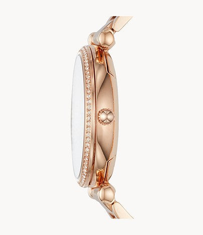  Shop Authentic Fossil Carlie Rose Gold Dial Rose Gold Steel Strap Watch for Women - ES4301 - Luxxuri