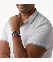  Shop Authentic Michael Kors Dylan Blue Dial Blue Rubber Strap Watch for Men - MK8295 - Luxxuri