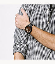  Shop Authentic Fossil Nate Chrongraph Ion Plated Black Dial Black Steel Strap Watch for Men - JR1356 - Luxxuri