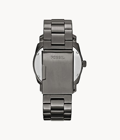  Shop Authentic Fossil Machine Chronograph Black Dial Grey Steel Strap Watch for Men - FS4774 - Luxxuri