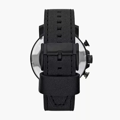  Shop Authentic Fossil Nate Chronograph Black Dial Black Leather Strap Watch for Men - JR1354 - Luxxuri