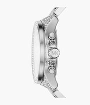 Shop Authentic Michael Kors Wren Chronograph Crystals Silver Dial Silver Steel Strap Watch For Women - MK6317 - Luxxuri