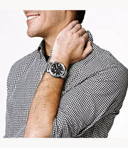  Shop Authentic Fossil Nate Chronograph Black Dial Silver Steel Strap Watch for Men - JR1353 - Luxxuri