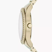  Shop Authentic Fossil Stella Multifunction Gold Dial Two Tone Steel Strap Watch for Women - ES4756 - Luxxuri