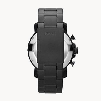  Shop Authentic Fossil Nate Chronograph Black Dial Black Steel Strap Watch for Men - JR1401 - Luxxuri