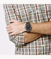  Shop Authentic Fossil Machine Chronograph Black Dial Grey Steel Strap Watch for Men - FS4662 - Luxxuri
