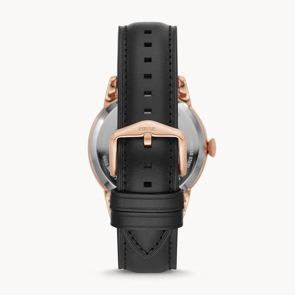  Shop Authentic Fossil Townsman Automatic Black Dial Black Leather Strap Watch for Men - ME3170 - Luxxuri