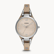  Shop Authentic Fossil Georgia Bone Grey Dial Beige Leather Strap Watch for Women - ES2830 - Luxxuri