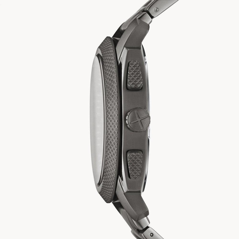  Shop Authentic Fossil Machine Chronograph Black Dial Grey Steel Strap Watch for Men - FS4662 - Luxxuri
