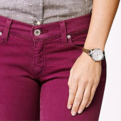  Shop Authentic Fossil Georgia White Dial Brown Leather Strap Watch for Women - ES3060 - Luxxuri