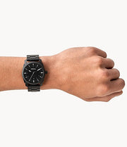  Shop Authentic Fossil Machine Black Dial Black Steel Strap Watch for Men - FS4775 - Luxxuri