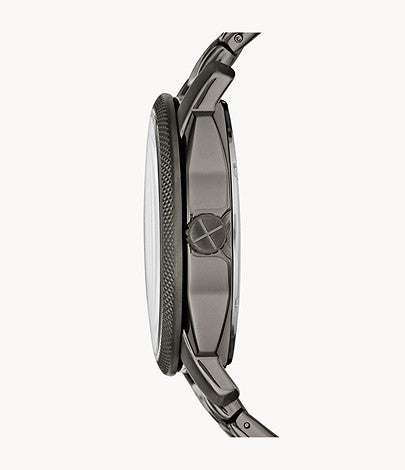  Shop Authentic Fossil Machine Chronograph Black Dial Grey Steel Strap Watch for Men - FS4774 - Luxxuri