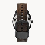  Shop Authentic Fossil Machine Flight Chronograph Brown Dial Brown Leather Strap Watch for Men - FS4656 - Luxxuri