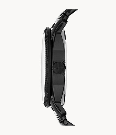  Shop Authentic Fossil Machine Black Dial Black Steel Strap Watch for Men - FS4775 - Luxxuri