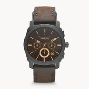  Shop Authentic Fossil Machine Flight Chronograph Brown Dial Brown Leather Strap Watch for Men - FS4656 - Luxxuri