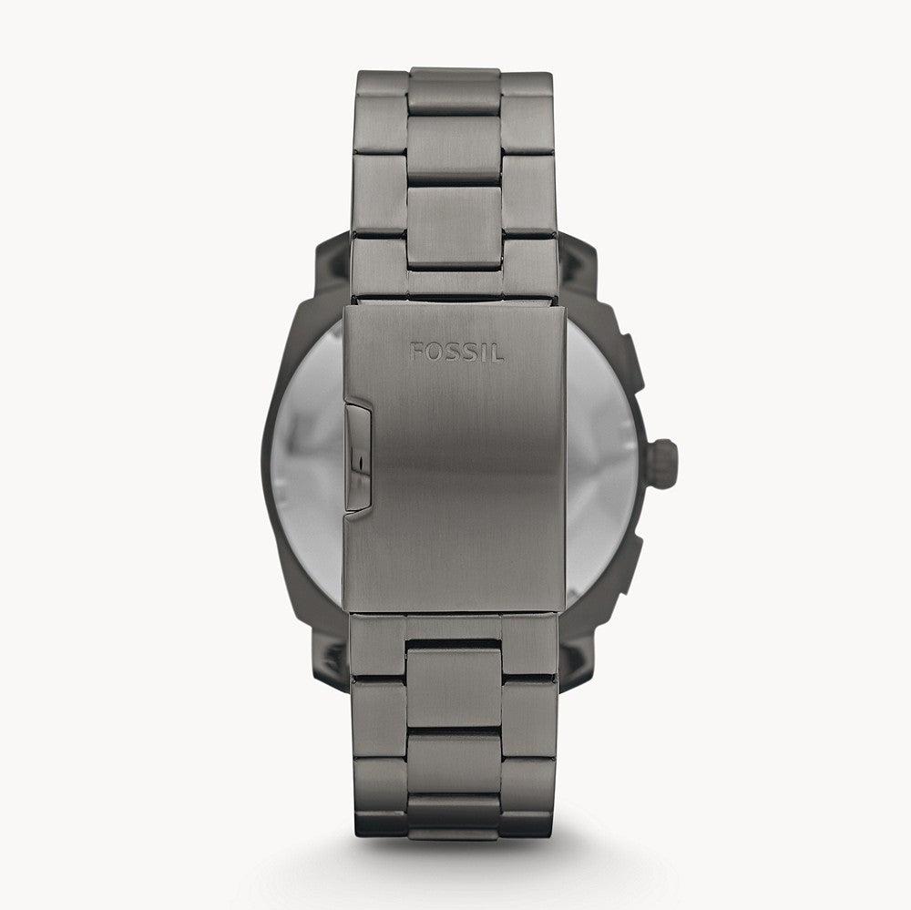  Shop Authentic Fossil Machine Chronograph Black Dial Grey Steel Strap Watch for Men - FS4662 - Luxxuri