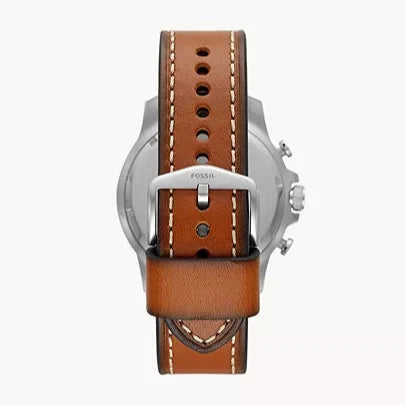  Shop Authentic Fossil Bowman Chronograph Blue Dial Brown Leather Strap Watch for Men - FS5602 - Luxxuri