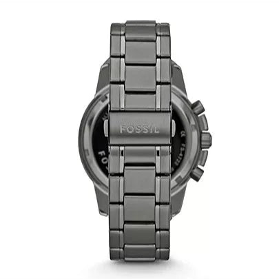  Shop Authentic Fossil Dean Chronograph Black Dial Black Steel Strap Watch for Men - FS4721 - Luxxuri