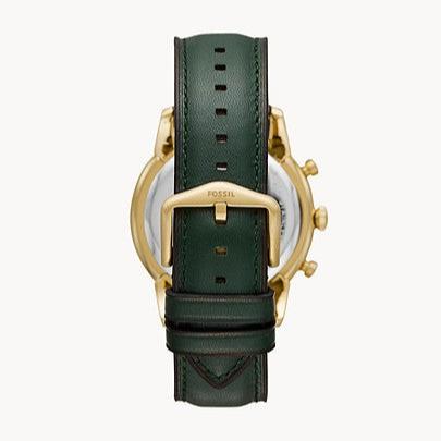  Shop Authentic Fossil Townsman Chronograph Green Dial Green Leather Strap Watch for Men - FS5599 - Luxxuri