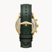  Shop Authentic Fossil Townsman Chronograph Green Dial Green Leather Strap Watch for Men - FS5599 - Luxxuri