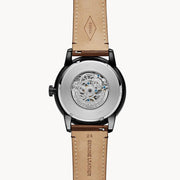  Shop Authentic Fossil Townsman Automatic Black Dial Brown Leather Strap Watch for Men - ME3155 - Luxxuri