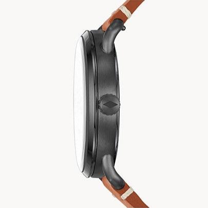  Shop Authentic Fossil Commuter Three Hand Date Black Dial Brown Leather Strap Watch for Men - FS5276 - Luxxuri