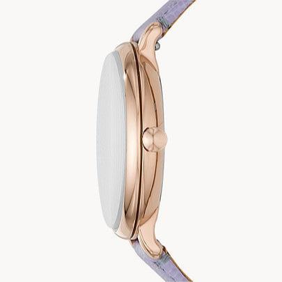 Shop Authentic Fossil Jacqueline Purple Dial Purple Leather Strap Watch for Women - ES4814 - Luxxuri