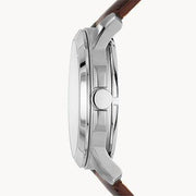  Shop Authentic Fossil Grant Automatic Beige Skeleton Dial Brown Leather Strap Watch for Men - ME3099 - Luxxuri