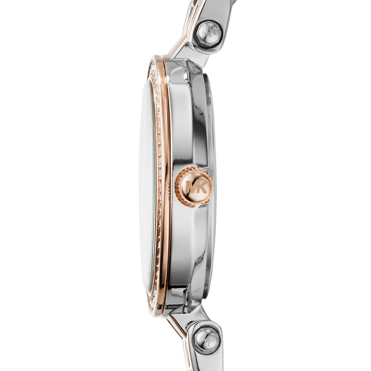  Shop Authentic Michael Kors Darci Silver Dial Two Tone Steel Strap Watch for Women - MK3298 - Luxxuri