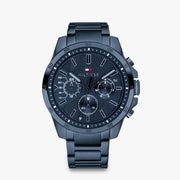  Shop Authentic Tommy Hilfiger Decker Chronograph Blue Dial Blue Steel Strap Watch for Men - 1791560 - Luxxuri