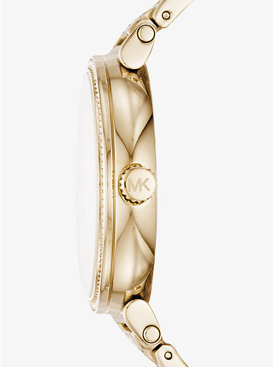  Shop Authentic Michael Kors Sofie Quartz Gold Dial Gold Steel Strap Watch For Women - MK3881 - Luxxuri