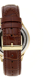  Shop Authentic Hugo Boss Ambassador Grey Dial Brown Leather Strap Watch for Men - 1513387 - Luxxuri
