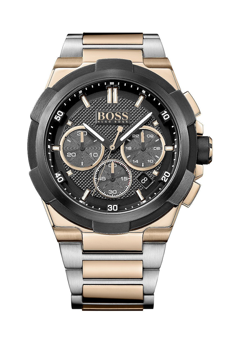  Shop Authentic Hugo Boss Supernova Black Dial Two Tone Steel Strap Watch for Men - 1513358 - Luxxuri