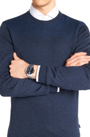  Shop Authentic Hugo Boss Associate Blue Dial Silver Steel Strap Watch for Men - 1513269 - Luxxuri