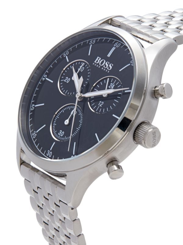  Shop Authentic Hugo Boss Companion Blue Dial Silver Steel Strap Watch for Men - 1513653 - Luxxuri