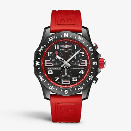  Shop Authentic Breitling Endurance Pro Black Dial Red Rubber Strap Watch for Men - X82310D91B1S1 - Luxxuri