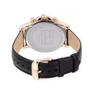  Shop Authentic Tommy Hilfiger Claudia White Dial Black Leather Strap Watch for Women - 1781817 - Luxxuri