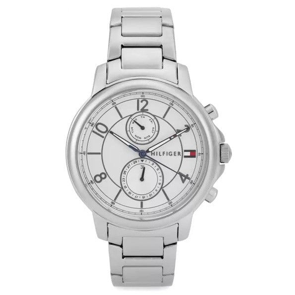  Shop Authentic Tommy Hilfiger Claudia White Dial Silver Steel Strap Watch for Women - 1781819 - Luxxuri