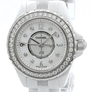  Shop Authentic Chanel J12 Quartz Diamonds White Dial White Steel Strap Watch for Women - J12 H3110 - Luxxuri