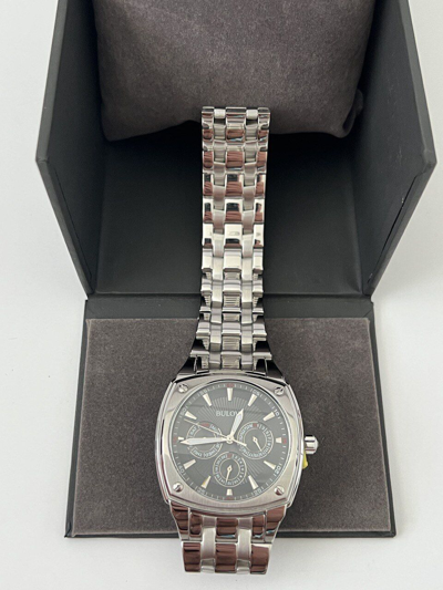  Shop Authentic Bulova Classic Collection Multifunction Grey Dial Silver Steel Strap Watch for Men - 96C148 - Luxxuri