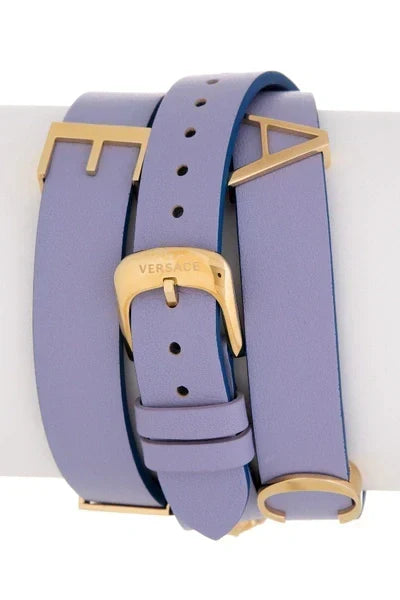  Shop Authentic Versace V-Flare Silver Dial Purple Leather Strap Watch for Women - VEBN00318 - Luxxuri
