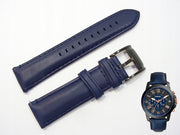  Shop Authentic Fossil Grant Chronograph Black Dial Blue Leather Strap Watch for Men - FS5061 - Luxxuri