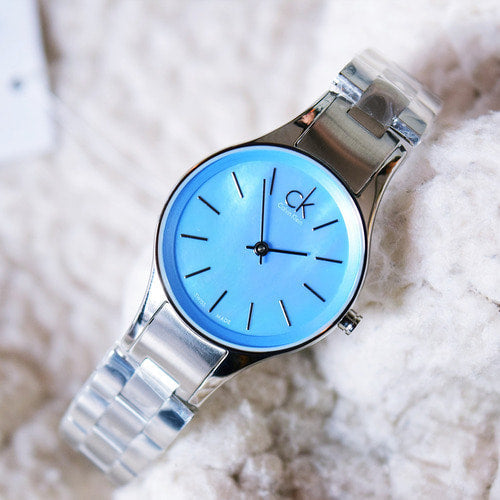  Shop Authentic Calvin Klein Simplicity Blue Dial Silver Steel Strap Watch for Women - K432314N - Luxxuri